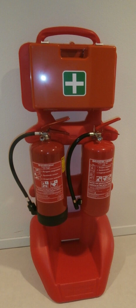 Bluscaddy verhuur voor twee brandblussers